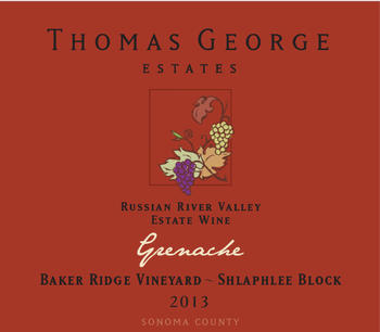 2013 Grenache Baker Ridge Estate Single Vineyard Shlaphlee Block 3L