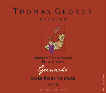 2015 Grenache Starr Ridge Estate Single Vineyard 5L