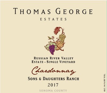 2017 Chardonnay Sons & Daughters Ranch Estate Single Vineyard