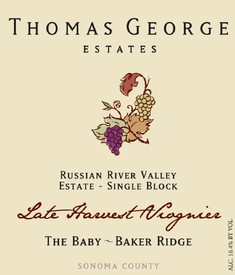 Late Harvest Viognier Baker Ridge Estate Single Vineyard Baby Block